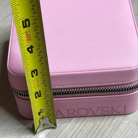 Swarovski 2022 Pink Travel Jewelry Box Size 5 Swarovski Pink Jewelry Box Organizer